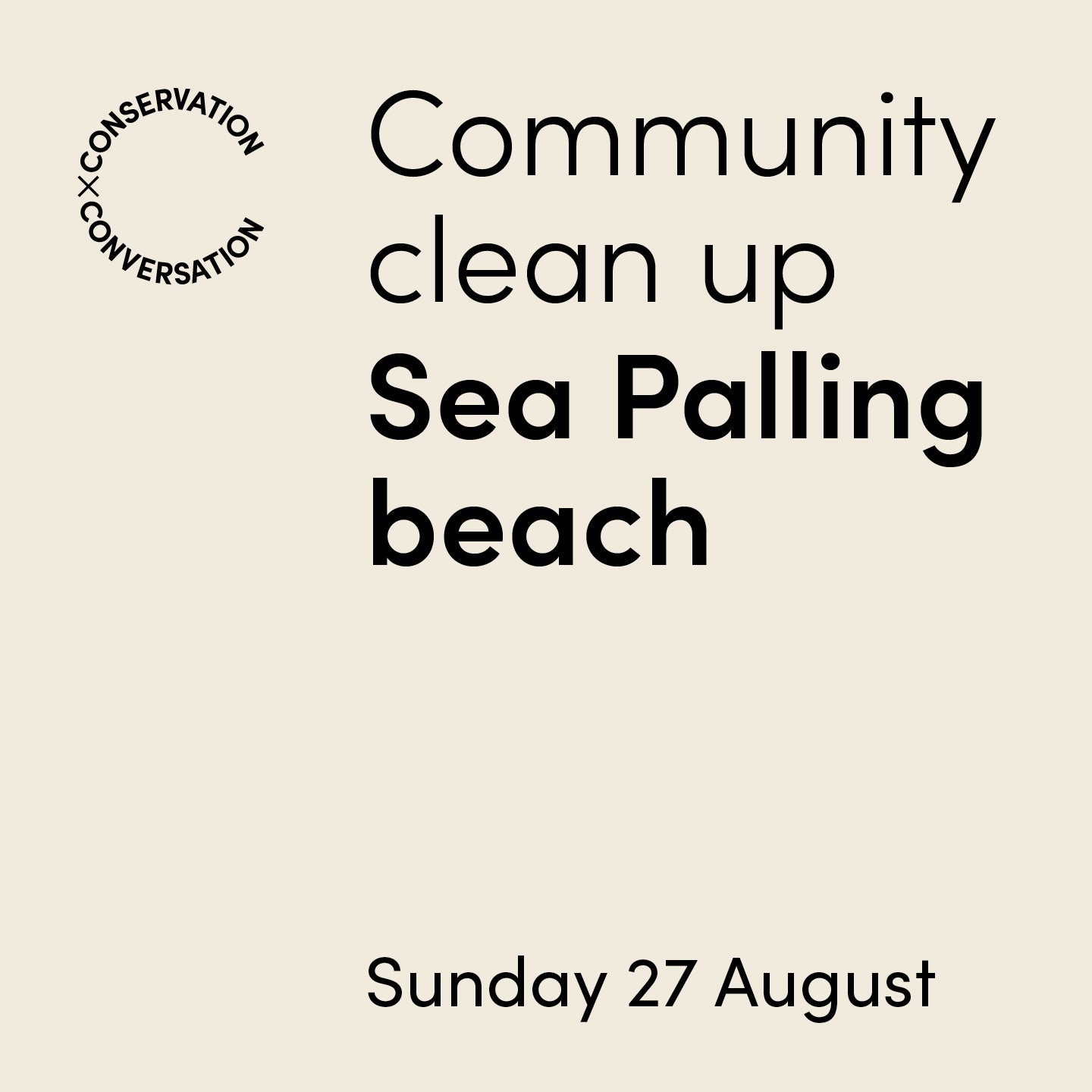 Conservation x Conversation clean-up at Sea Palling, Norfolk.