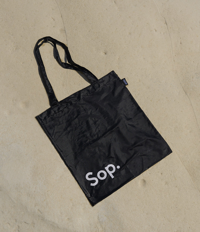 Sop Light Weight Black Tote Bag