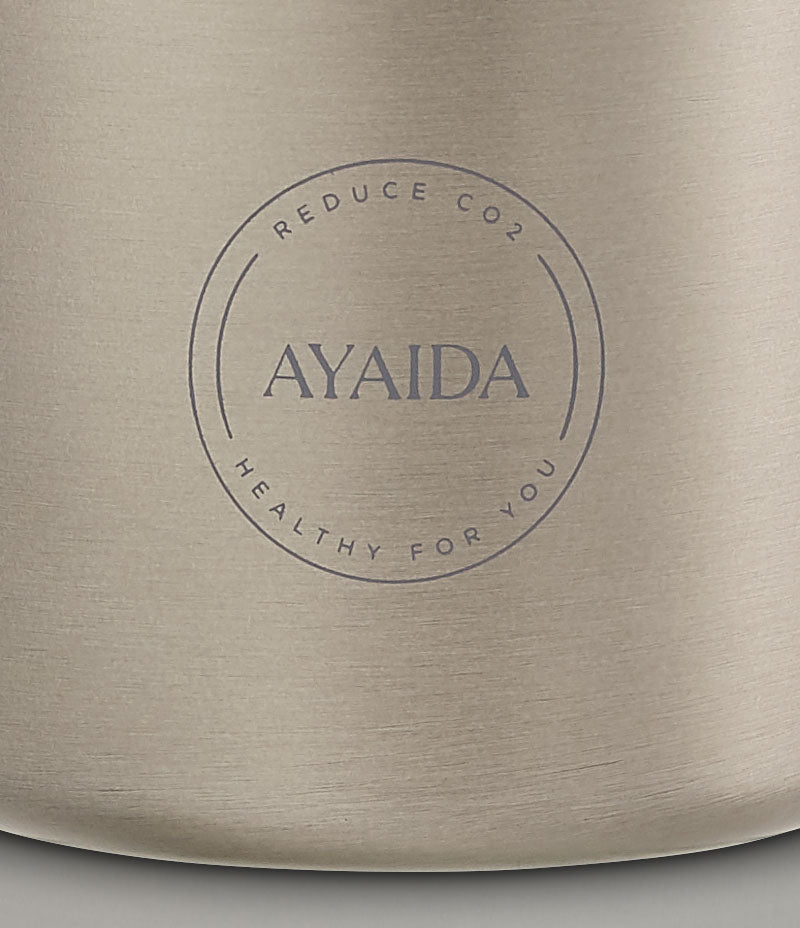 Ayaida 750ml cool grey reusable water bottle - Nor–Folk