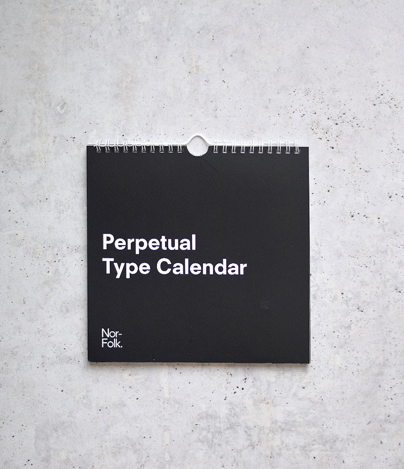Perpetual Type Calendar - Nor–Folk